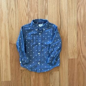 Toddler Boys Nautical Button Down